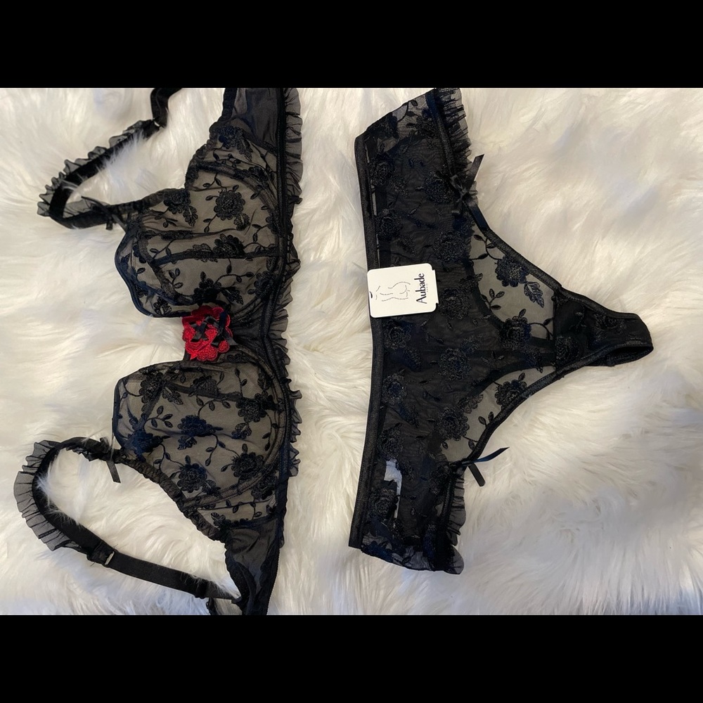 Gorgeous Aubade Set. Sz L bottoms and 34E bra.